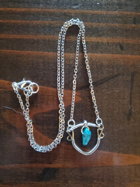 Turquoise Loop Necklace