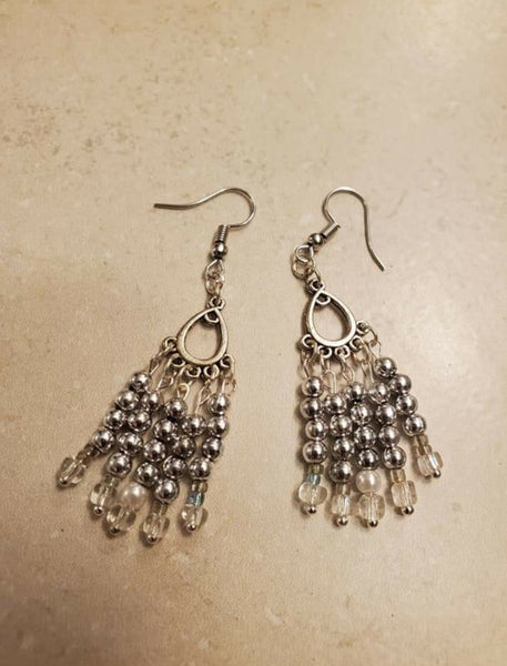 Silver Chandelier Earrings