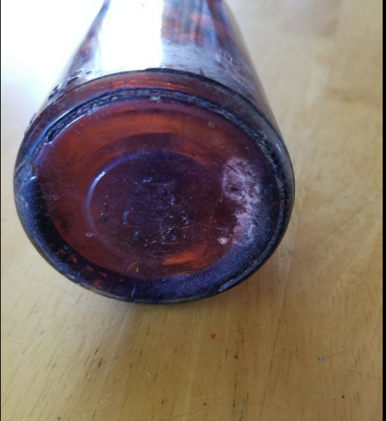 Vintage Amber Beer Bottle