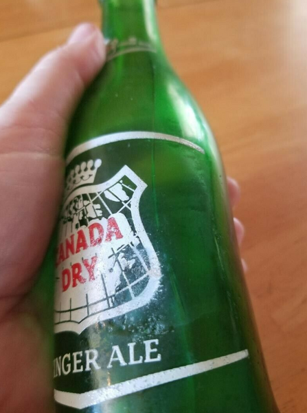 Canada Dry Ginger Ale Soda Pop Bottle