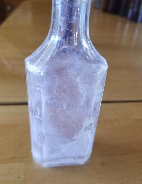 Small Vintage Pharmacy Bottle with Cap