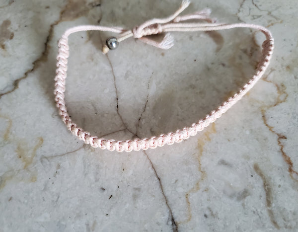 Peach Knotted Bracelet