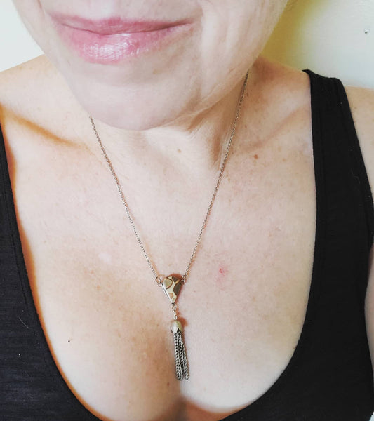 Jasper Tassel Necklace