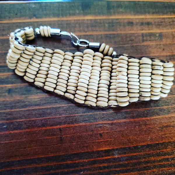 Stacked Wooden Beads Bracelet