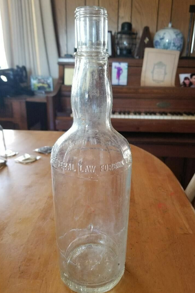 Antique FEDERAL LAW FORBIDS SALE OR USE OF BOTTLE