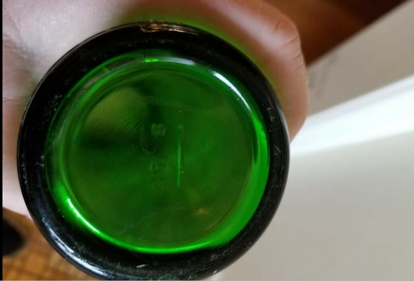 Retro Green Beer Bottle