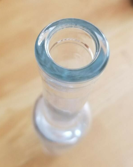 VINTAGE Clear Glass WINE BOTTLE