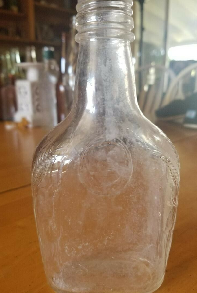 Antique clear Glass General George Washington Decanter Bottle