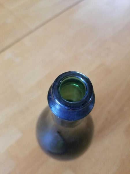 Vintage Dark Green Glass Wine Bottle
