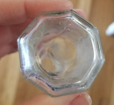 Fancy antique glass salt  shaker