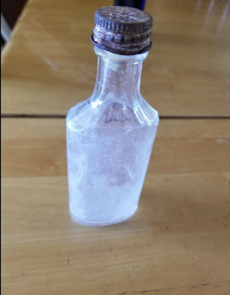 Small Vintage Pharmacy Bottle with Cap