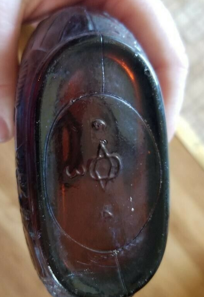 Antique Paul Jones Amber Whiskey Bottle