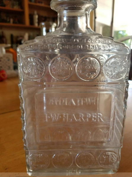 Vintage I.W. Harper Kentucky Bourbon Whiskey Bottle