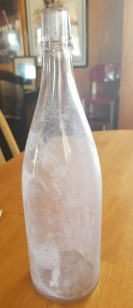 Vintage Lavender Colored Glass Bottle