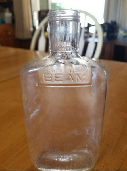 Beam Half Pint Whiskey Bottle