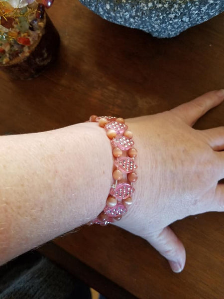 Stretchy Pink Bracelet