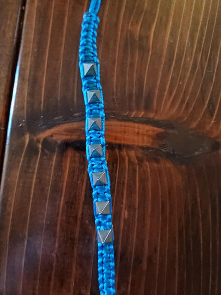 Blue Spike Bracelet