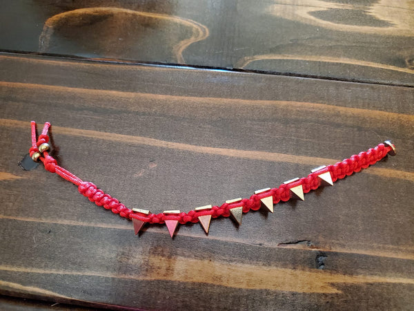 Red Spike Bracelet