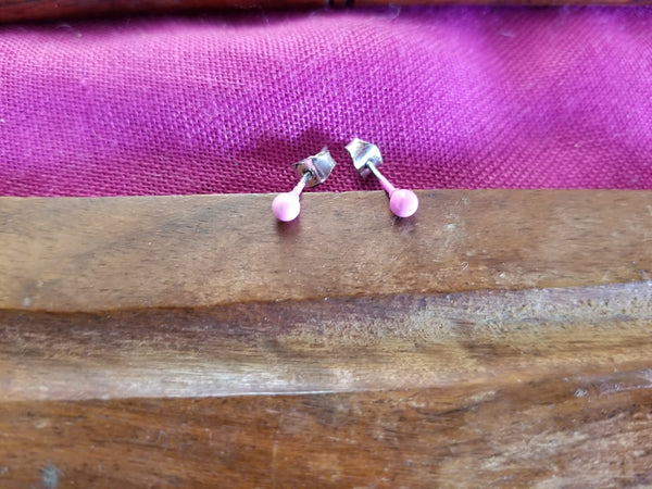 Small Pink Earrings