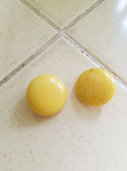 Yellow Bakelite Earrings