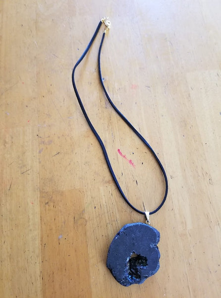 Black Quartz Necklace