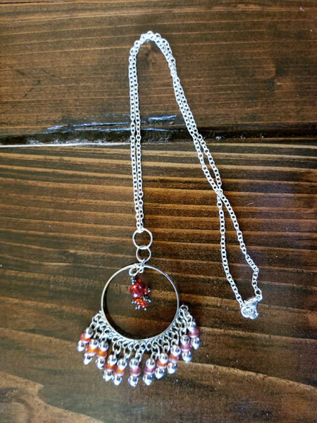 Red Circle Necklace